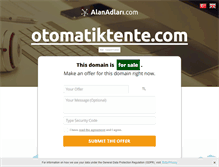 Tablet Screenshot of otomatiktente.com